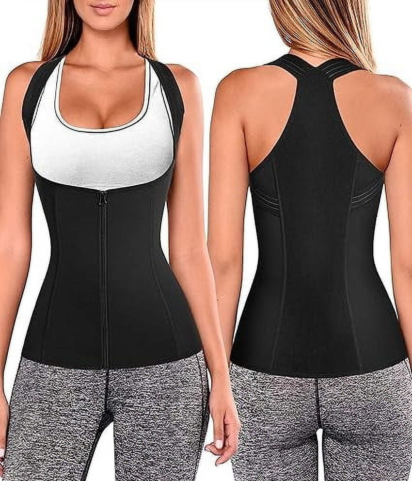Women Back Braces Posture Corrector Waist Trainer Vest Tummy Control Body Shapers for Spinal Neck Shoulder and Upper Back Support (M, Black)