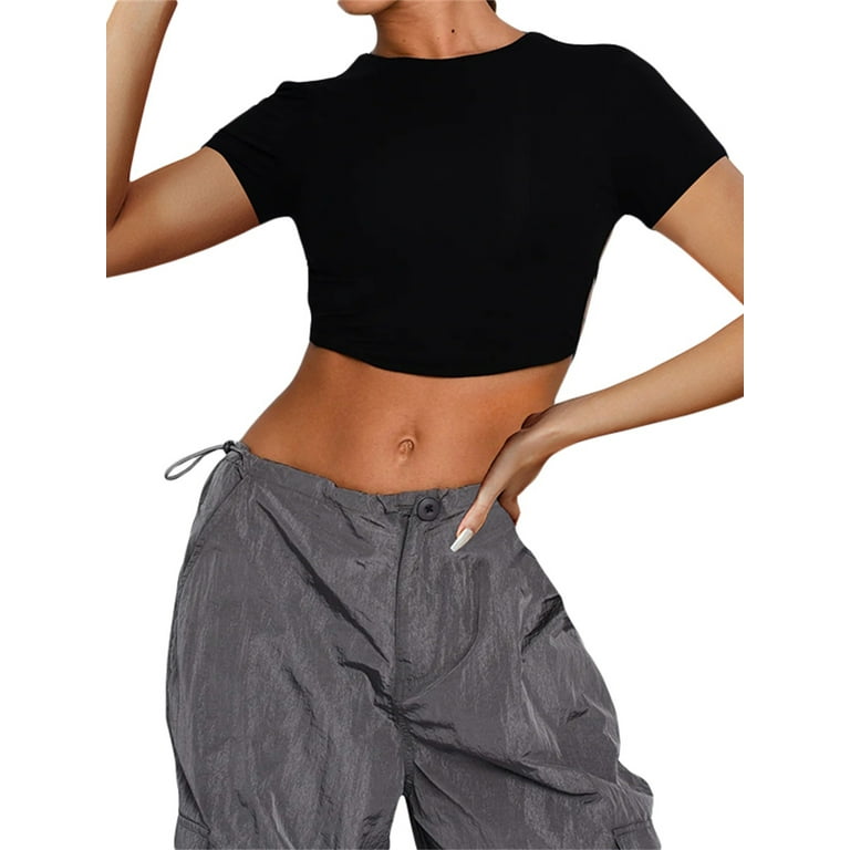 Under bust crop top technical fashion illustration with slim fit