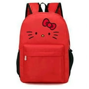Women Backpack Hello Kitty Printing Travel Bag Large Capacity 12.6inch*18.11inch Laptop Backpack Oxford Cloth Material 20-35L