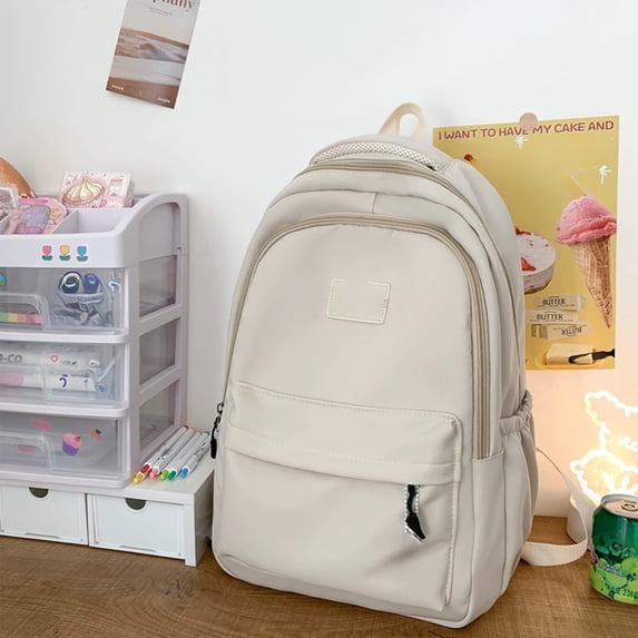 Women Backpack, Large Capacity Backpack for Middle School, High School, and College Students, Simple and Versatile Campus Style Bag with Multiple Pockets