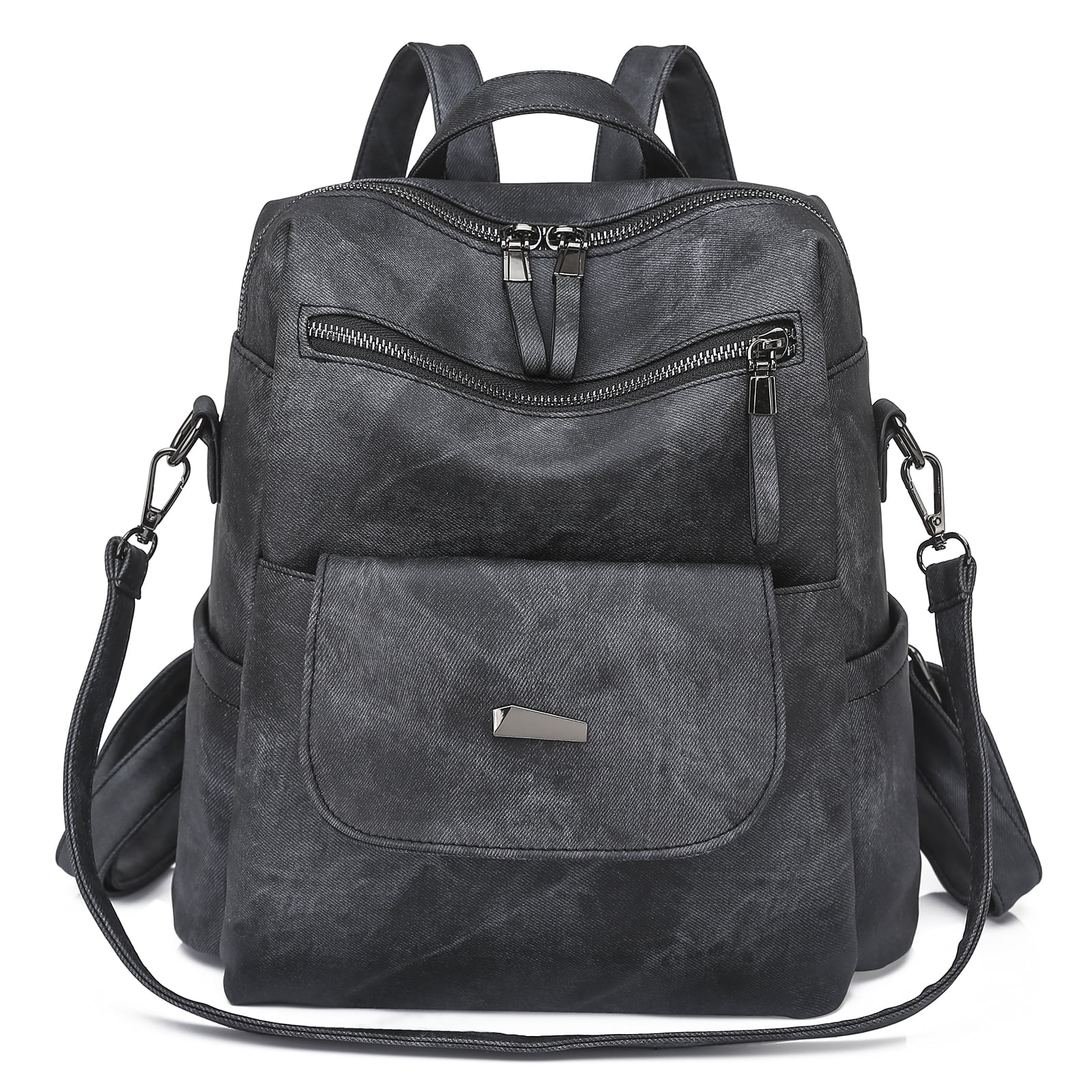Women's Fashion Backpack Purses Multipurpose Design Convertible Satchel  Handbags and Shoulder Bag PU Leather Travel bag 