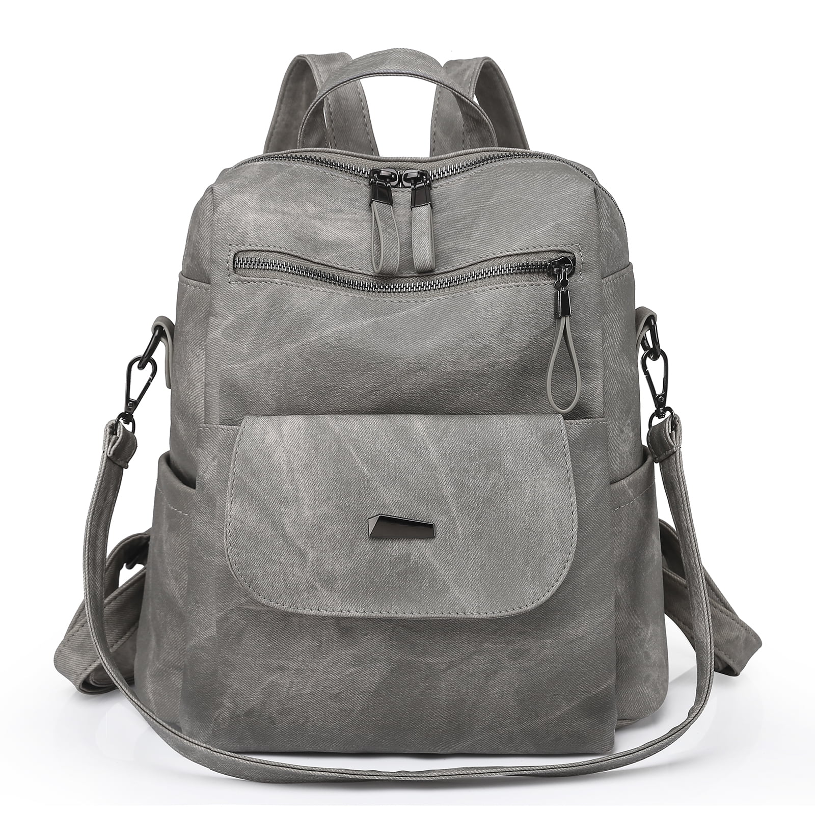 Women's Fashion Backpack Purses Multipurpose Design Convertible Satchel  Handbags and Shoulder Bag PU Leather Travel bag 