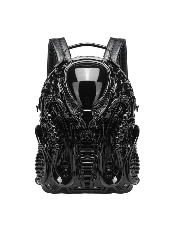 Man Novelty Backpack Backpack Woman 3D Xenomorph Shaped Backpack