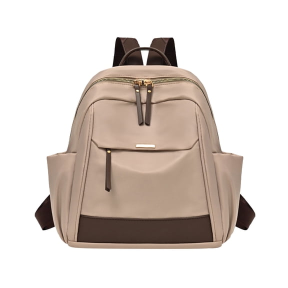 Women Backpack Purse,Cloth Shoulder Handbag,Mini Travel Daypack,Fashion Lightweight Multi Layer Portable Backpack Small Casual Bag for Daily Work Shopping College Outdoor Travel Carrying,Khaki
