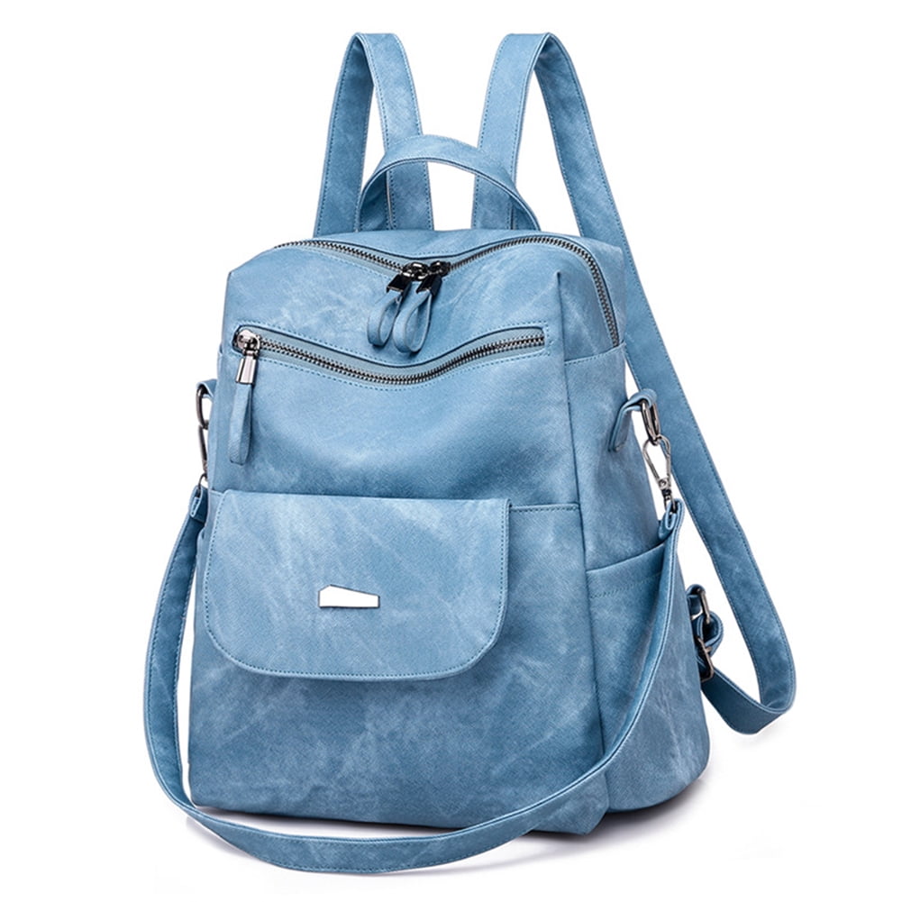 Women Backpack Purse PU Leather Designer Anti-theft Travel Backpack Fashion  Shoulder Handbag