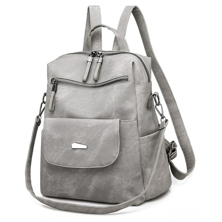 Women Backpack Purse PU Leather Designer Anti-theft Travel Backpack Fashion  Shoulder Handbag