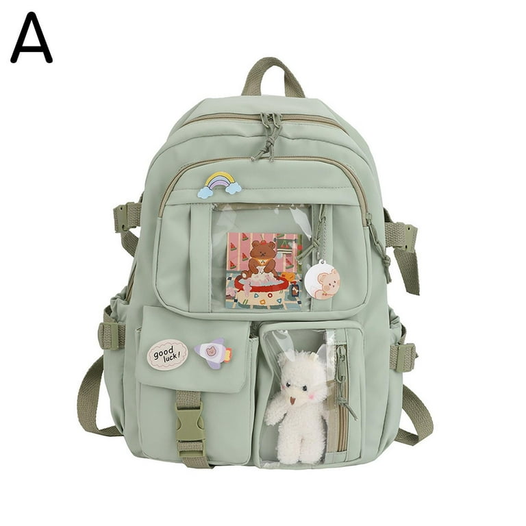 Women Backpacks Waterproof Multi Pocket Nylon School Backpack for
