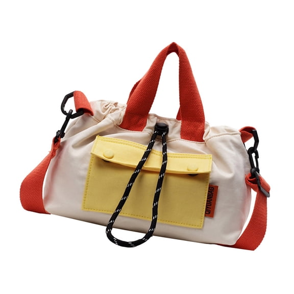 Women Bag Drawstring Crossbody Bag Simple Shoulder Bag Handbag Bucket Bag Korean Styles Messengers Bag for Everyday