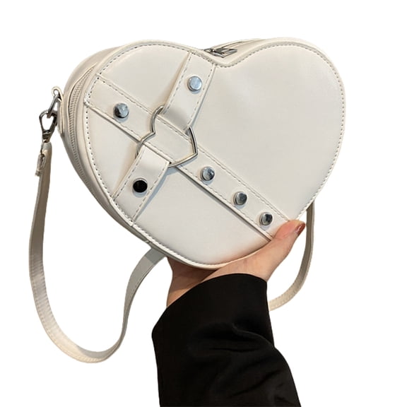 Women Bag Fashion Crossbody Bag Shopping Bag Heart Purse Heart Shaped Shoulder Bag Stylish Messenger Bag for Everyday