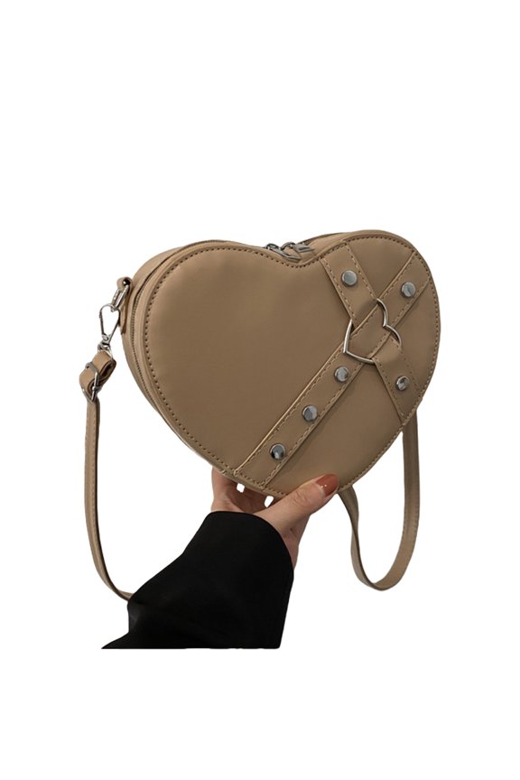 Women Bag Heart Shaped Messengers Bag Shopping Bag Fashion Shoulder Bag Phone Bag Lovely Crossbody Bag for Everyday