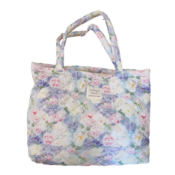 Women Bag Large Capacity Shoulder Bag Quilted Handbag Students School Bag French Styles Armpit Bag for Commuting