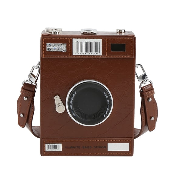 Women Bag PU Messengers Bag Shopping Bag Camera Shape Shoulder Bag Fashion Crossbody Bag for Everyday