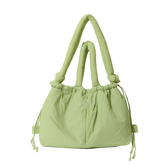 Women Bag Puffer Shoulder Bag Solid Color Crossbody Bag Simple Messengers Bag Large Capacity Backpack for Shopping