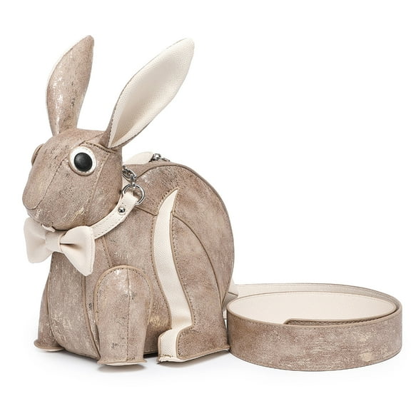 Women Bag Rabbit Shape Shoulder Bag Stylish Handbag PU Leather Crossbody Bag