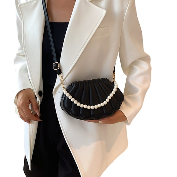 Women Bags Fashion Pearl Chain Handbag Crossbody Bag All-matching Shoulder Messenger Bag Seashells Evening Bag