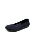 thumbnail image 1 of Women Ballet Flats Wide Toe Box Knit Slip On Shoes with Arch Support Comfortable Dressy Flats for Work Travel Business Casual, 1 of 8