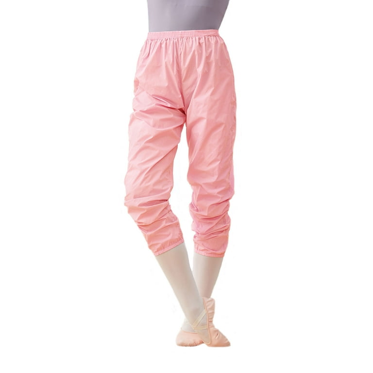 Women Ballet Pants Lightweight Warm up Jogging Dance Ripstop Trousers Girls  Adults