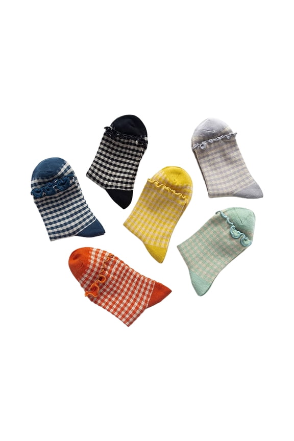 Women Ballet Styles Ankle Socks,Ruffle Frilly Crews Socks Princess Sock Cotton Bootie Sock