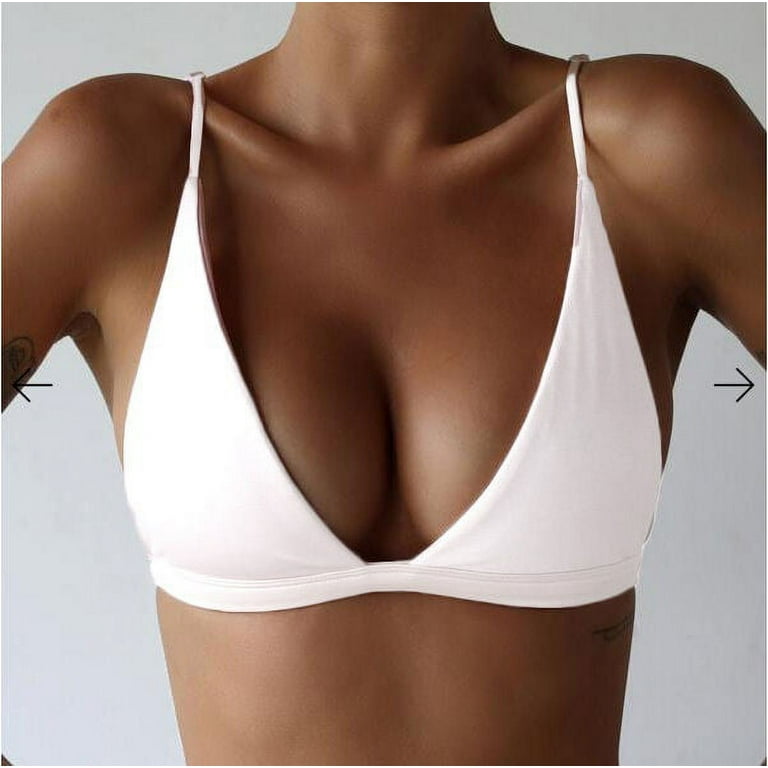 Women Bandage Bikini Top Push-up Padded Bra Bralette Swimsuit