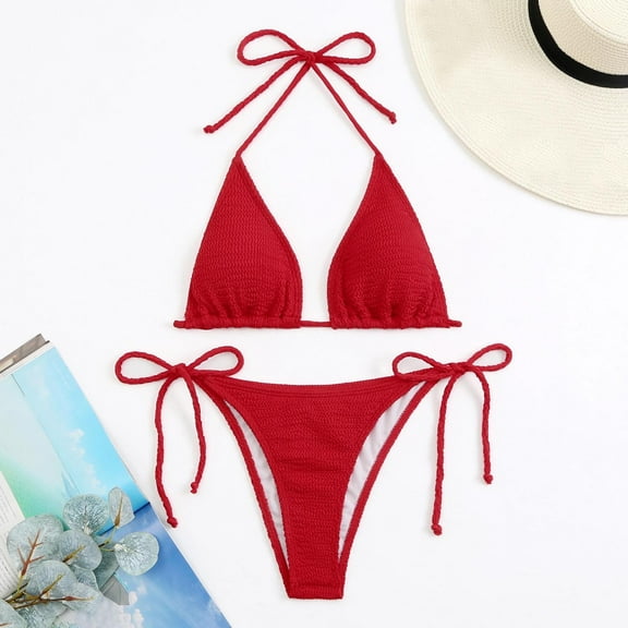 Women Bandeau Bandage Adjustable Bikini Set Push Up Brazilian Swimwear Beachwear Swimsuit Bathing Suit Top 18w Athletic Bathing Suits for Women Swim Suit Shorts Swimsuit Bra Support Bathing Suits for