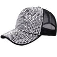 thumbnail image 1 of Women Baseball Cap Cute Black Sport Hats Adjustable Baseball Cap, 1 of 4