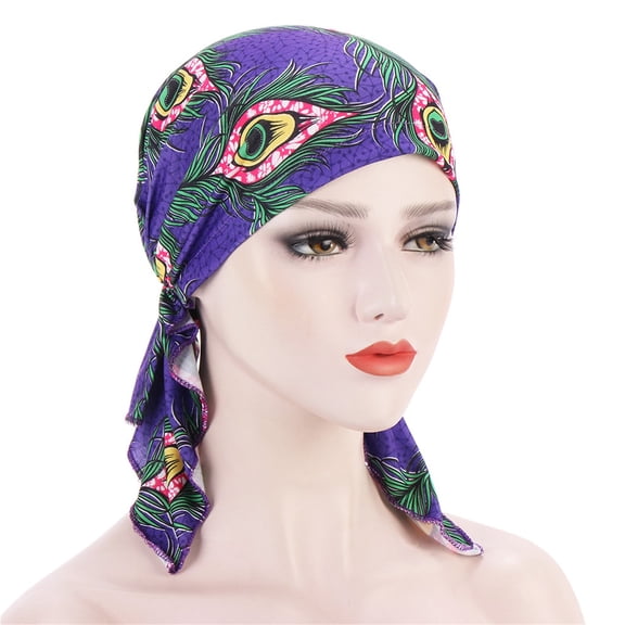 Women Baseball Cap, Purple Women's Casual Turban Hat Floral Cap Printed Muslim Headwear Baseball Caps, Baseball Caps for Women, One Size, Hats for Women Baseball Cap, Womens Baseball Cap