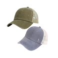 thumbnail image 1 of Women Baseball Caps with Ponytail Hole Washed Dad Hat Criss Cross Ponycaps for Women Vintage Outdoor Sports Sun Hat, 1 of 5