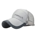 thumbnail image 1 of Women Baseball Hat for Outdoor CQXIDFH Unisex Mesh Quick-Dry Baseball Cap, Adjustable Breathable Sport Sun Hat, Sun Hats (Grey, One Size), 1 of 3
