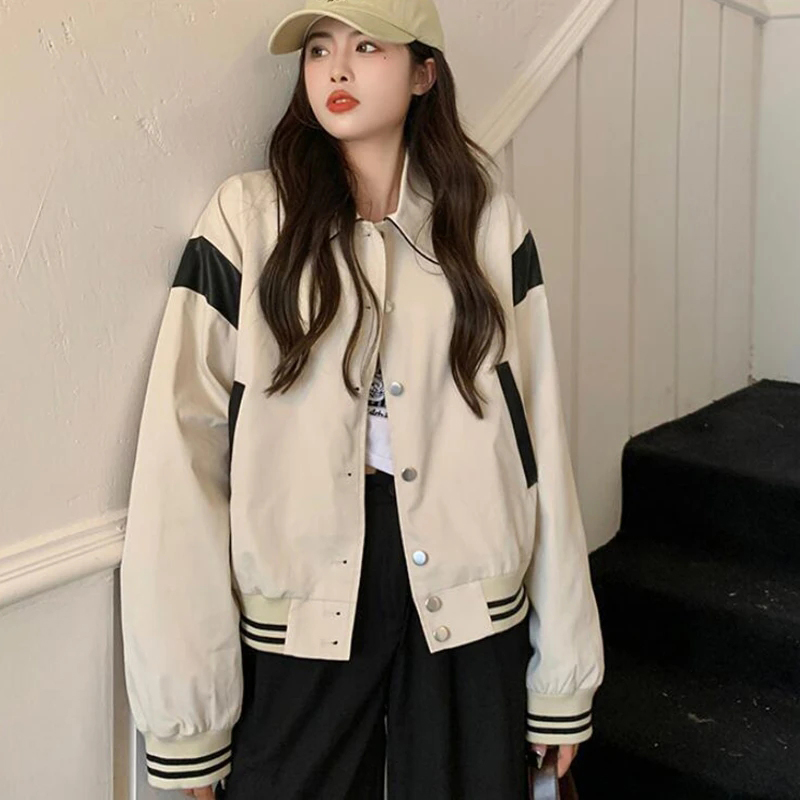 Women Baseball Jacket Streetwear Harajuku Casual Bomber