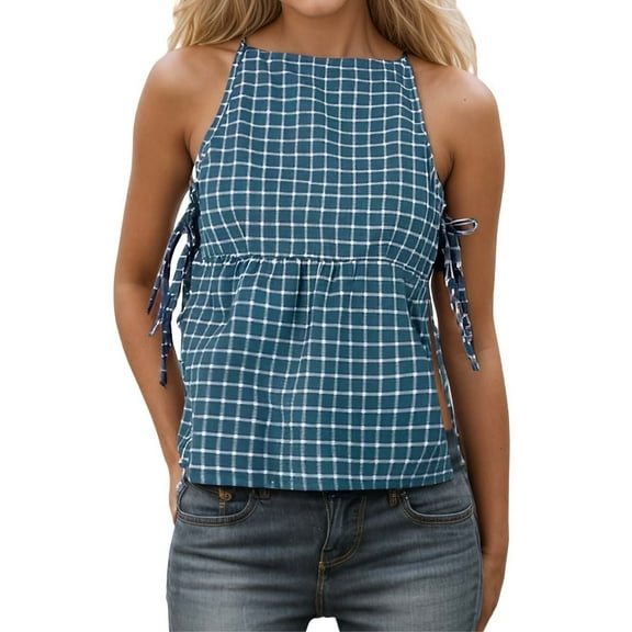 Women Basic Camisoles Casual Tank Tops Fashion With Tie Detail For Daily Wear Perfect With Jeans Lightweight Comfortable Spring Fall Slim Fit Basic Casual Summer Cami Top