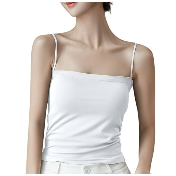 Women Basic Camisoles Casual Tank Tops Japanese Korean With Cups For [3D Honeycomb Shawlã» Effect] [long ] Highly Elastic Soft Sweat Absorbent Seamless Summer Y2K Going Out Basic Cami Shirt