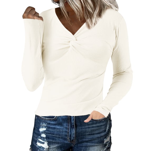 Women Basic Long Sleeve Tops Round Neck Stretch Slim Fitted Long Sleeve Tee Shirts for Women Basic Layer T-Shirt T Shirts Y2k Clothes Streetwear