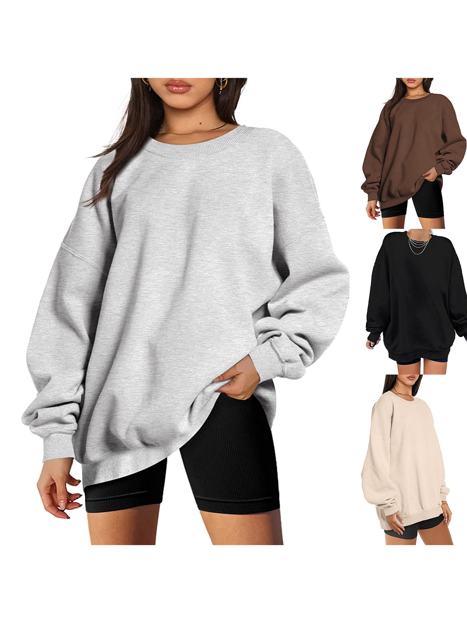 Crew neck hoodie clearance women's