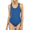 thumbnail image 1 of Women Basic Solid Soft Stretchy Sleeveless Tank Top Bodysuit Leotard (S-XL), 1 of 3