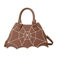 thumbnail image 1 of Women Bat Shoulder Bag, 8.6"x7" Novelty Devil Leather Commuting Casual Crossbody Purse, Fashion Halloween Trick or Treat Purses and Handbags (Coffee), 1 of 6