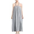 thumbnail image 1 of Women Bath Towel Dress Wrap Shower Spa Bathrobe Absorbent Quick Dry Wearable Towel Loungewear Beach Cover Up Robe, 1 of 5