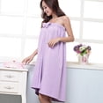 thumbnail image 1 of Women Bath Towel Wrap Soft Spa Wrap Towel with Adjustable Closure Shower Robes Bathrobe, 1 of 7