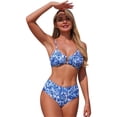 thumbnail image 1 of Women Bathing Suits Womens Bikini Floral Print Tankini Swimsuit Bikini Separates Two Piece Bathing With, 1 of 7