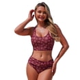 thumbnail image 1 of Women Bathing Suits Womens Bikini Floral Print Tankini Swimsuit Bikini Separates Two Piece Bathing With, 1 of 6