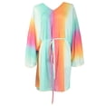 thumbnail image 1 of Women Beach Cover Up Gradient Swimsuit Beach Dress with Belt ummer Cover-Ups Bathing Suit for Holiday, 1 of 8