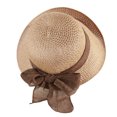 thumbnail image 1 of Women Beach Hat Large Brim Sun Protection Straw Hat Lace-up Bowknot Versatile Summer Sun Hat Daily Wear, 1 of 8