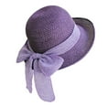 thumbnail image 1 of Women Beach Hat Large Brim Sun Protection Straw Hat Lace-up Bowknot Versatile Summer Sun Hat Daily Wear, 1 of 8