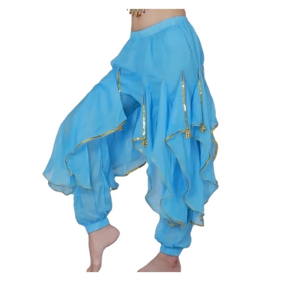 Women Belly Dance Costume Tribal Bellydance Pants Dance Practice Performance Chiffon Bloomers