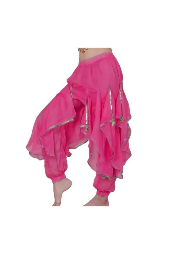 Women Belly Dance Costume Tribal Bellydance Pants Dance Practice Performance Chiffon Bloomers
