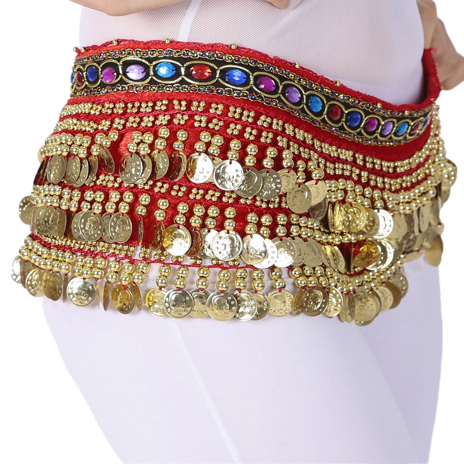 Belly Dancing Pants Glitter Sequins Belly Dance Hip Scarf Tassel Belly - Poland Belly Dancer 3 thumbnail image