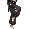thumbnail image 1 of Women Belly Dance Pant Genie Pants Belly Dancing Tribal Costume Shinny Bloomers Trousers, 1 of 4