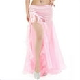 thumbnail image 1 of Women Belly Dance Performance Skirt Split Long Chiffon Skirt Low Waist Swing Dance Wear Carnival Party Dancing Clothing, 1 of 7