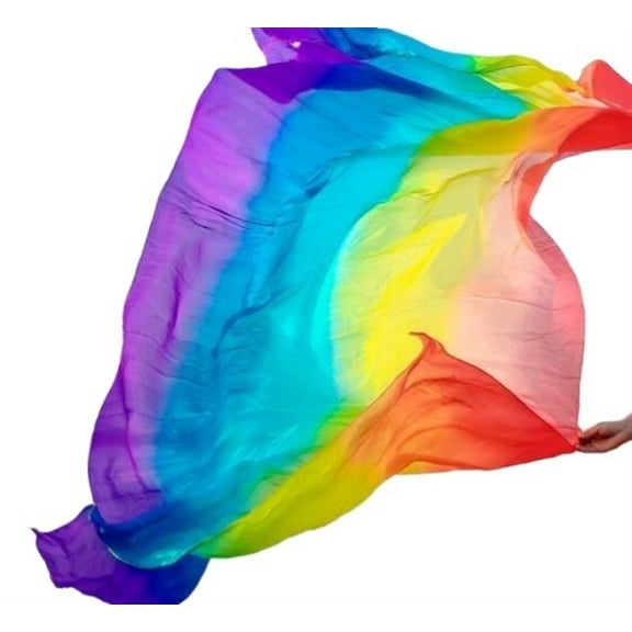 Women Belly Dance Silk Veils