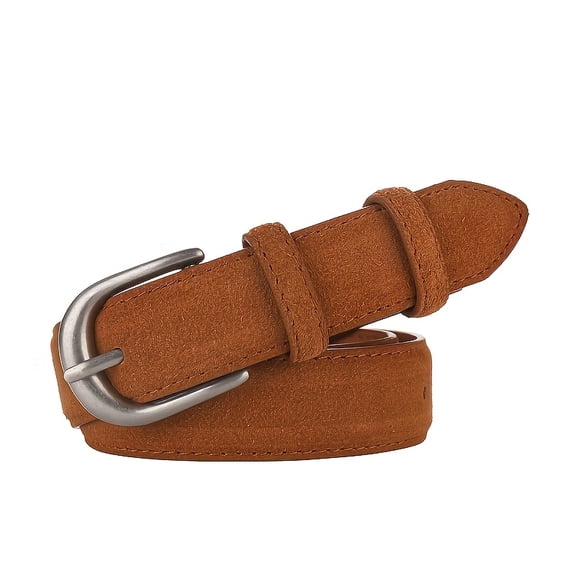 Women Belt, Metal Pin Buckle, 0.98inch Wide, Fashion Designer Belt for Jeans