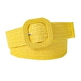 thumbnail image 1 of Women Belt Straw Woven Elastic Stretch Wide Waist Belts For Dresses With Buckle, 1 of 4